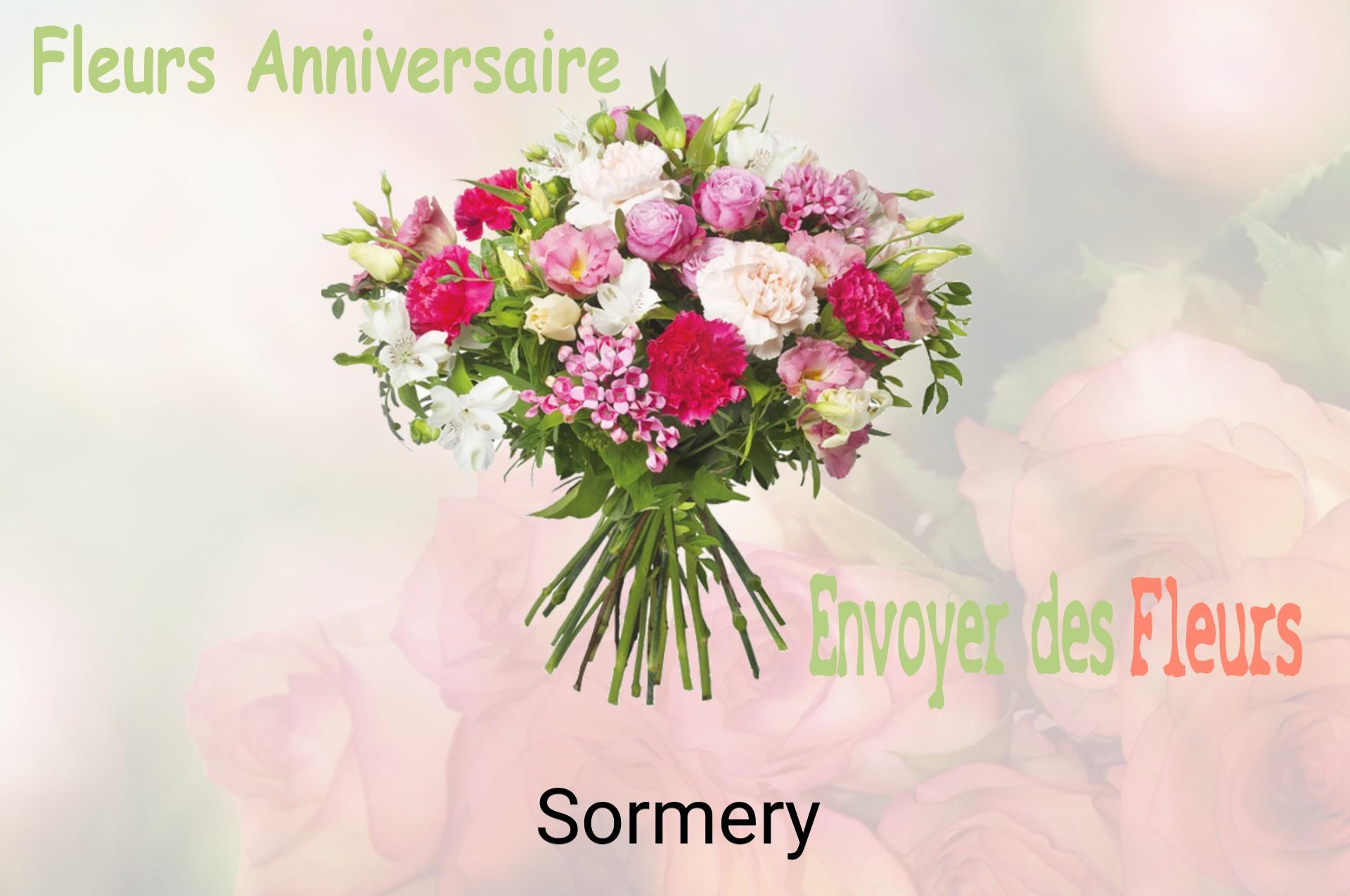 Bouquet de fleurs d’anniversaire livré à Sormery